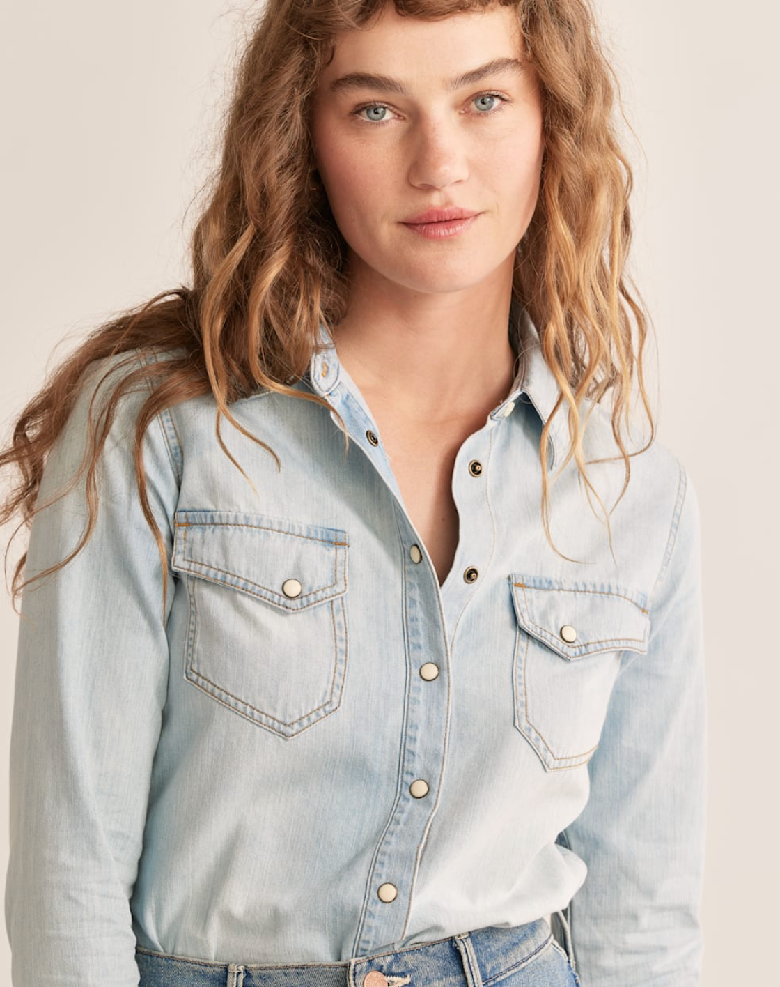 Pendleton Womens Denim Chambray Gambler Shirt