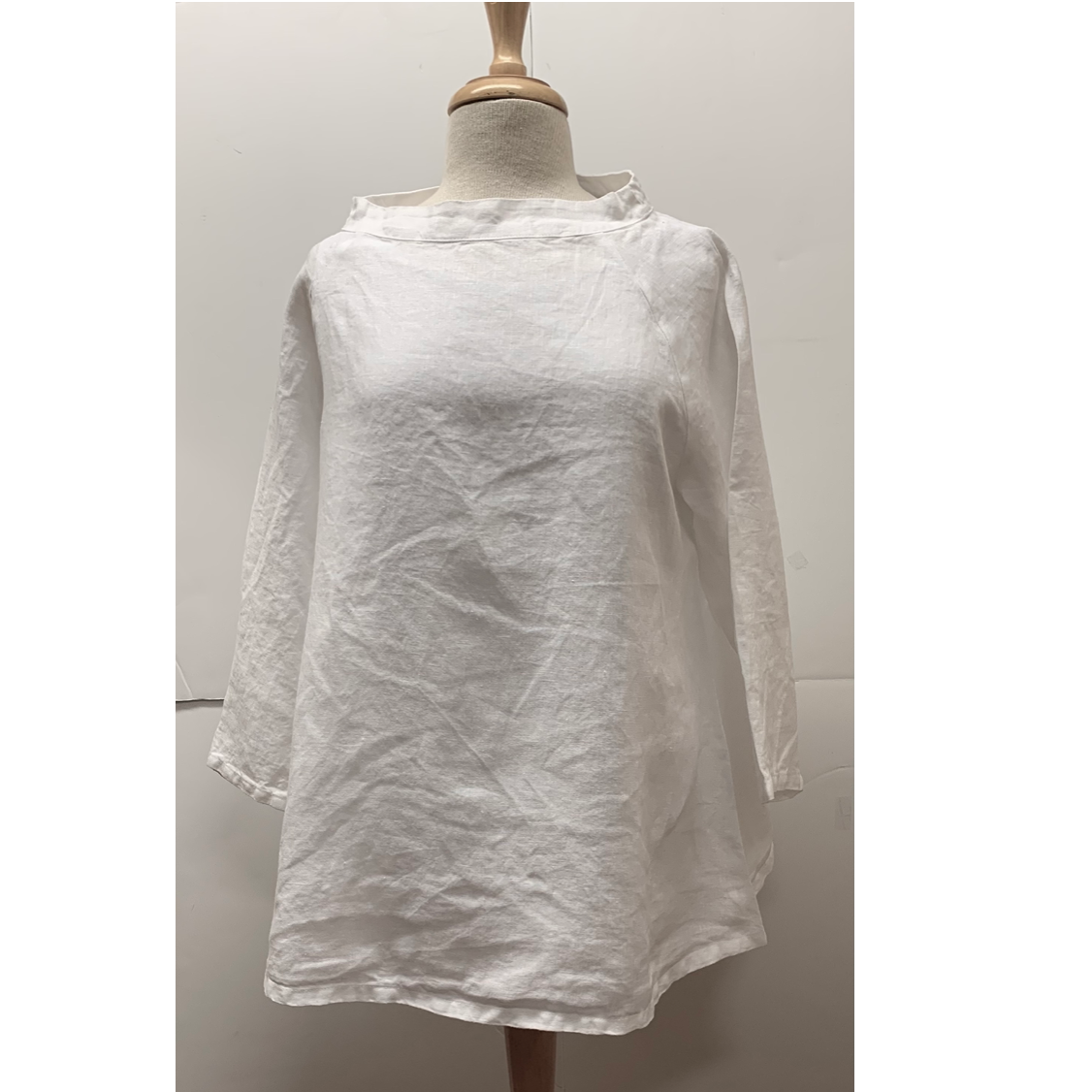 Cut Loose Womens  Linen High Collar Shirt