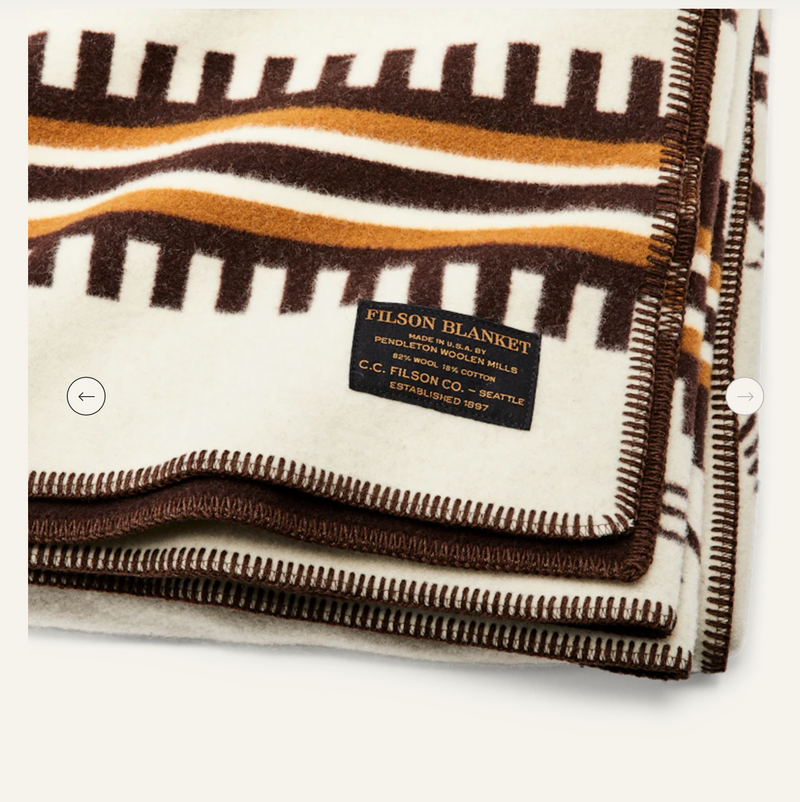 Filson Elk Blanket Made By Pendleton