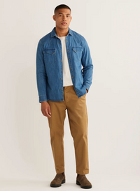 Pendleton Mens Wyatt Shirt Indigo Denim