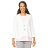 Habitat Womens Sea Purl Stripe Cardigan - White