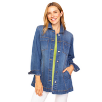 Habitat Womens Long Stretch Denim Boyfriend Jacket