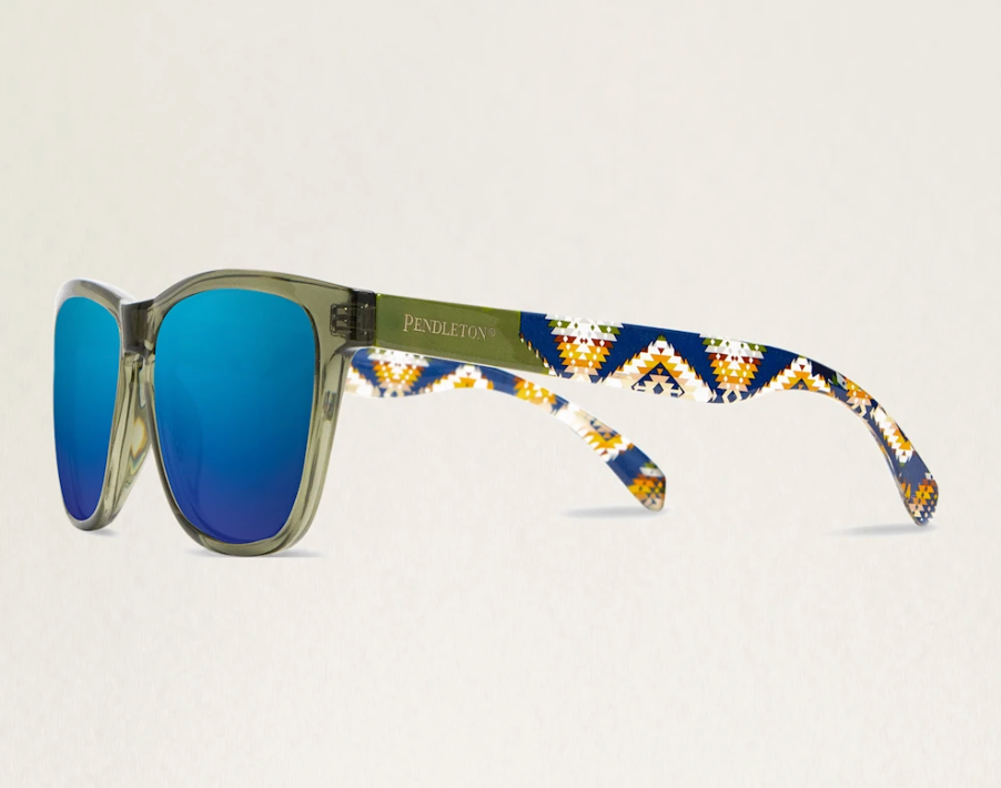 Pendleton Kegon Sunglasses - Emerald Crystal / Navy Mission Trails