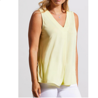 Tribal Womens Pleated Sleeveless Modal Tank