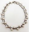 Twist Style Long Glass Pearl Strand Necklace to Layer or Wrap