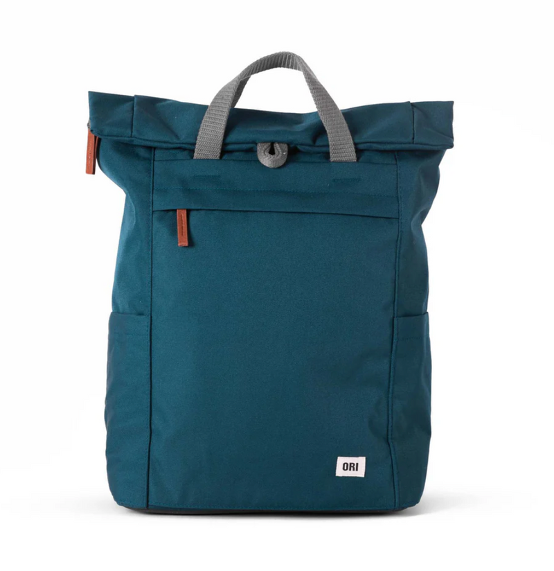 ORI LONDON/USA Finchley Large Recycled Canvas Bag - Teal