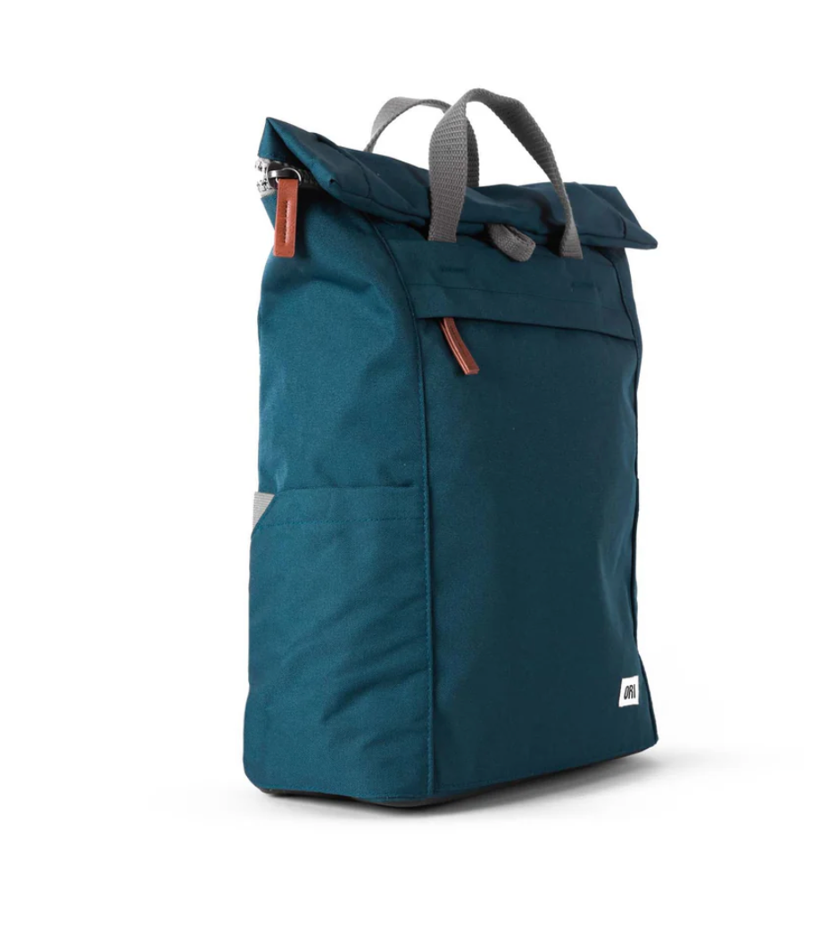 ORI LONDON/USA Finchley Large Recycled Canvas Bag - Teal