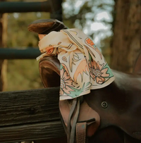 Tirzah Lane Art Tencel and Silk Scarf - Summer Ride Western