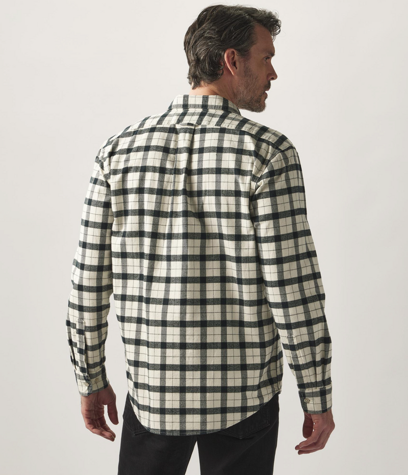 Filson Mens Alaskan Guide Shirt - Cream/Black Plaid