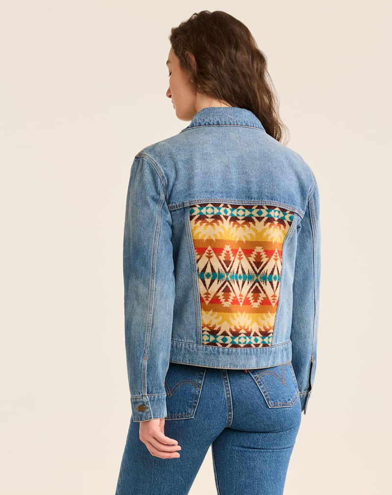 Pendleton Womens Relaxed Denim/Wool Jacket