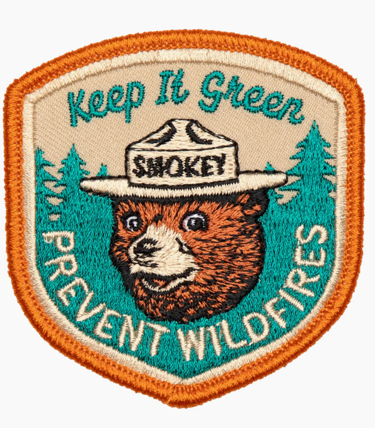Landmark Smokey Bear Keep It Green Embroidered Patch - Bob's Outdoor