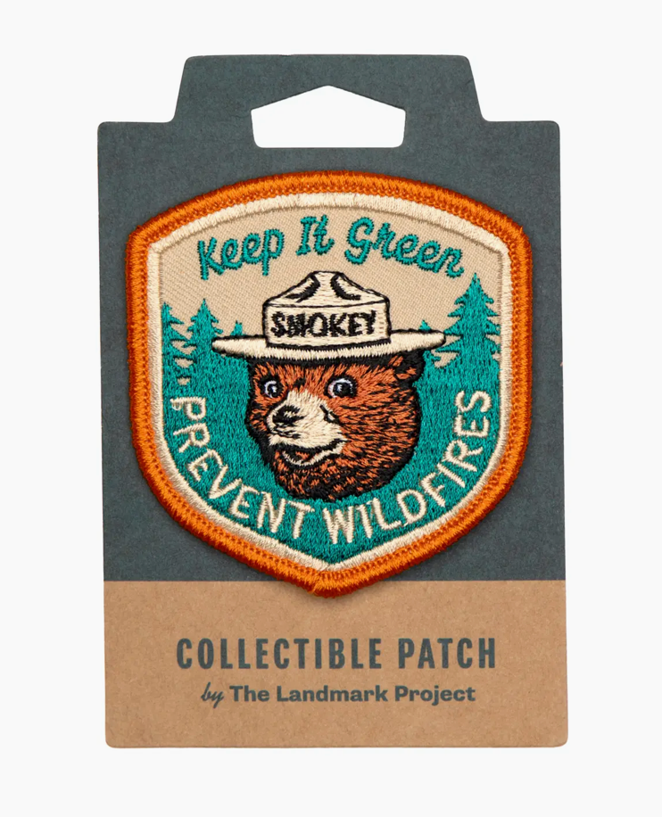 Landmark Smokey Bear Keep It Green Embroidered Patch - Bob's Outdoor