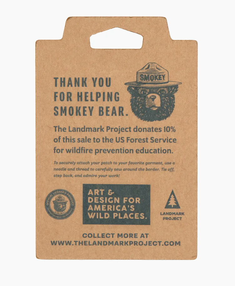 Landmark Project Smokey Bear Keep It Green Embroidered Patch