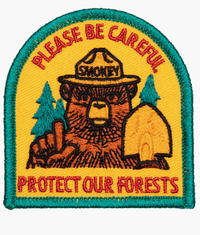 Landmark Smokey Bear Protect Our Forests Embroidered Patch