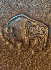 TLS Buffalo/Bison Leather Coin Purse with Buffalo Nickel