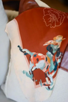 Tirzah Lane Art Tencel and Silk Scarf - Poppy Cowgirl