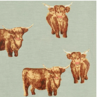 Milkbarn Zipper Pajama Highland Cow (Bamboo)