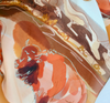 Tirzah Lane Art Tencel and Silk Scarf - Bison and Mountain Range Western
