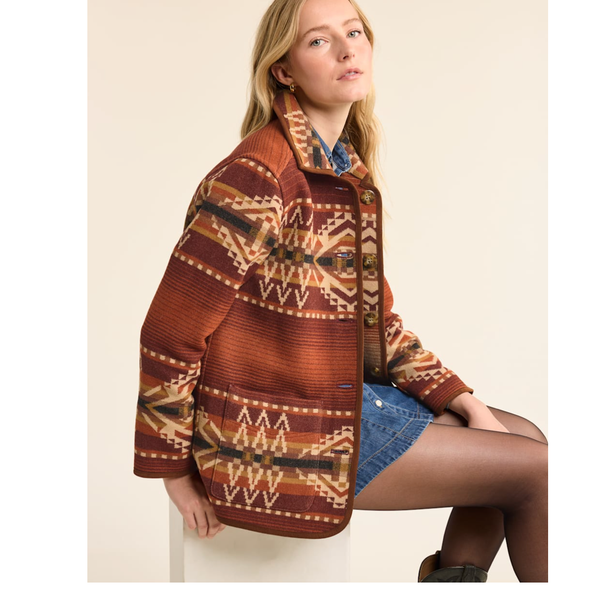 Pendleton Womens Reversible Wool Coat