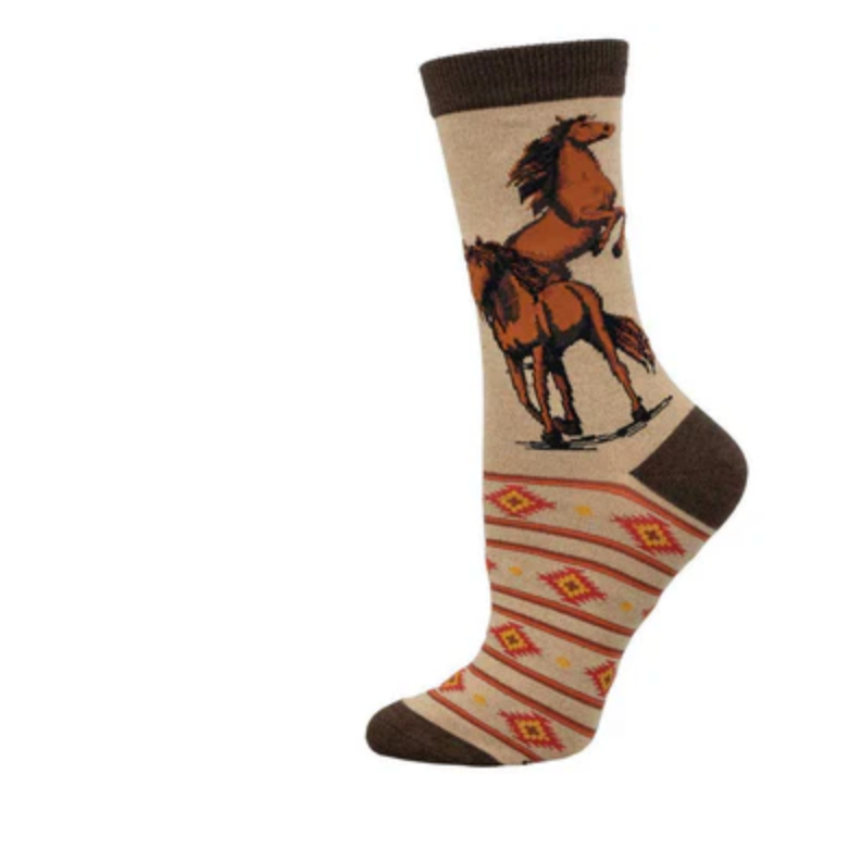 SockSmith Womens Bamboo Wild, Wild Horses Bamboo Socks