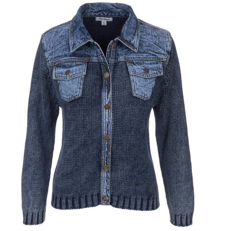 PBJ Womens Snap Front Sweater Jacket - Bob's Outdoor