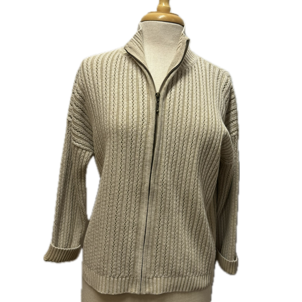 PBJ Womens Every Day Cardigan - Cashmere Tan