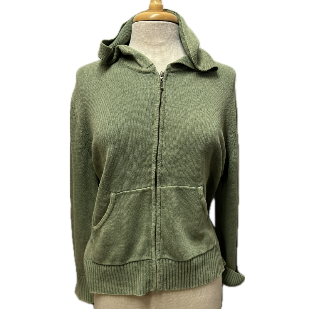 PBJ Womens Hoodie Zip Cotton Cardigan