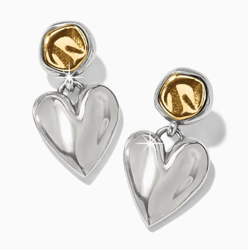 Brighton Womens Cascade Heart Post Drop Earrings