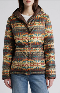 Pendleton Womens Sula Reversible Hooded Down Jacket