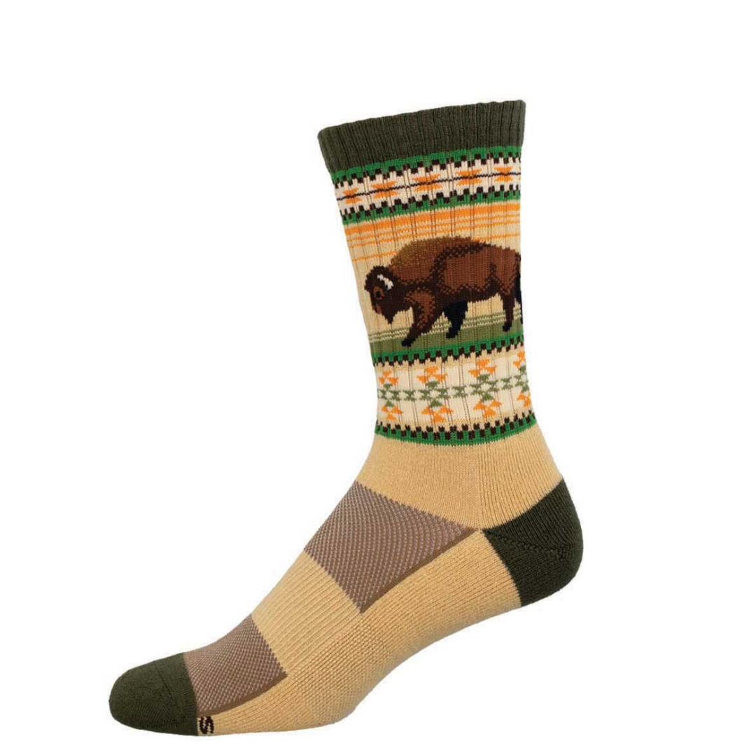 SockSmith Mens Buffalo/Bison Range Merino Wool Socks