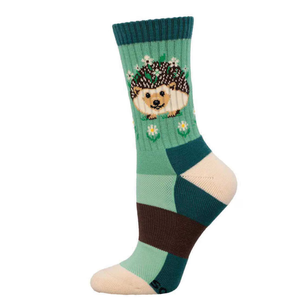 Socksmith Womens Flowery Hedgehog Merino Wool Socks - Bob's Outdoor