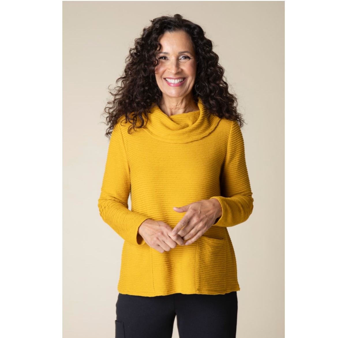 Habitat Womens Ripple Effect Cowl Style Top