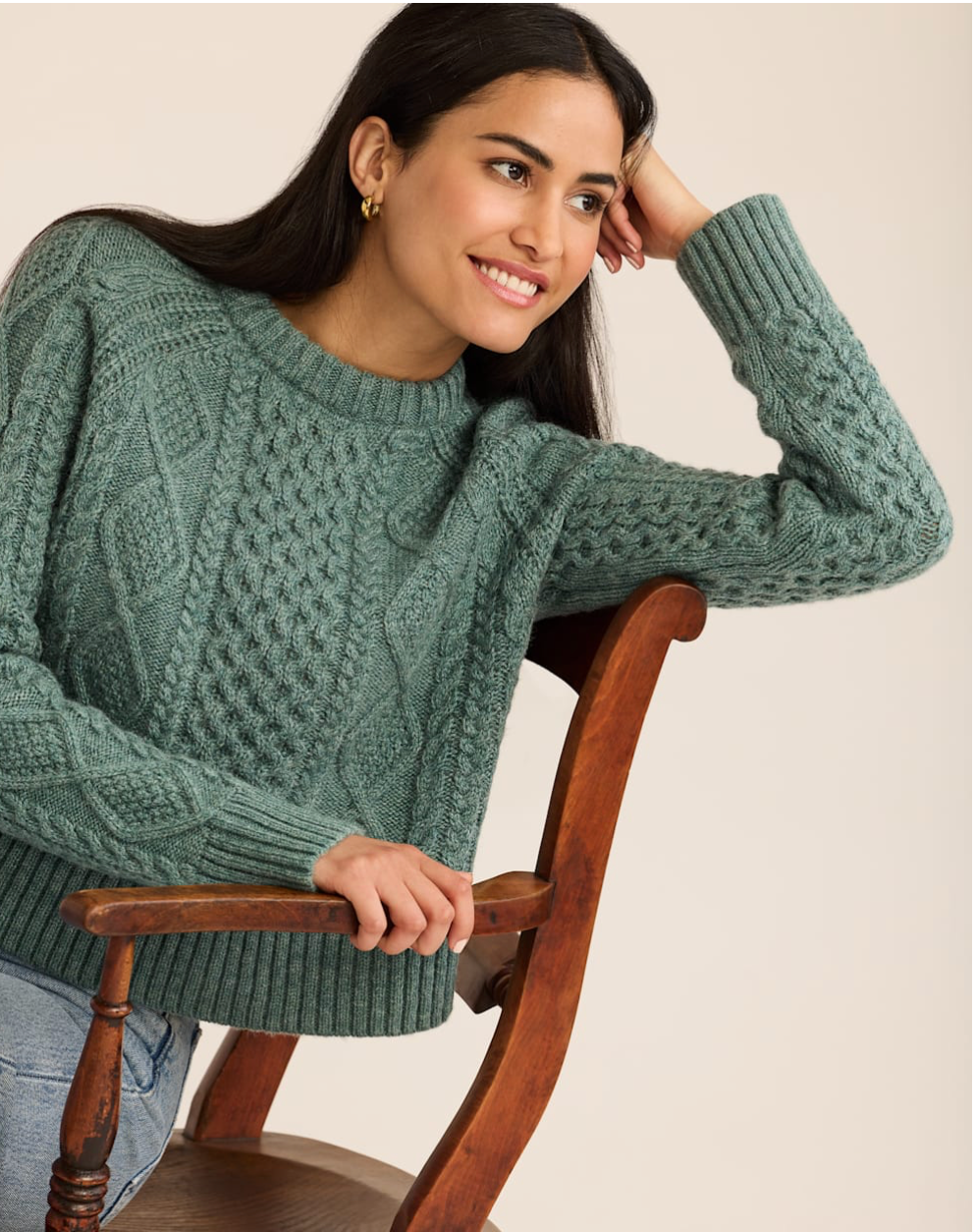 Pendleton Shetland Collection Fisherman Sweater