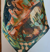 Tirzah Lane Art Tencel and Silk Scarf - Desert Nights Western Cowgirl and Horse