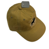 Montana Wax Finish Elk Embroidery - Khaki with Gold Lettering