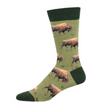 SockSmith Mens Outlands Grazing Buffalo/Bison Socks