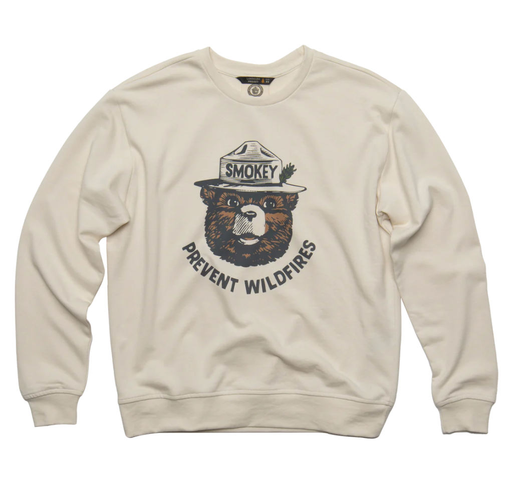 Landmark Smokey Bear Retro Adult Sweatshirt - Bob's Outdoor