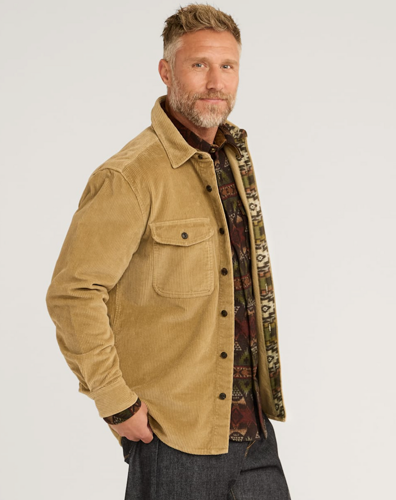 Pendleton Mens Belmont Corduroy Shirt Jacket