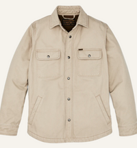 Filson Mens Fleece Lined Jac-Shirt - Gray Khaki