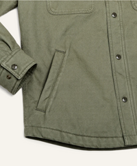 Filson Mens Fleece Lined Jac-Shirt - Service Green