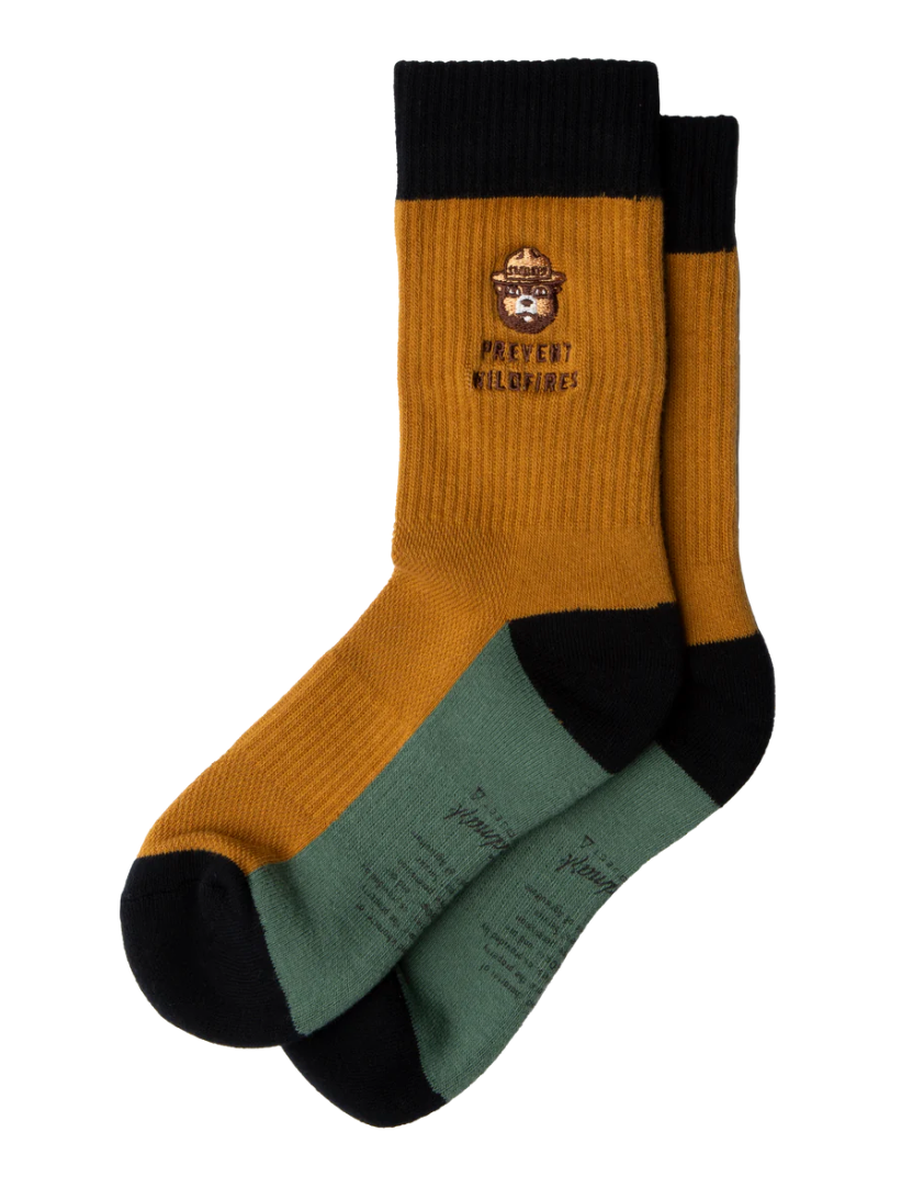 Landmark Smokey Bear Message Socks