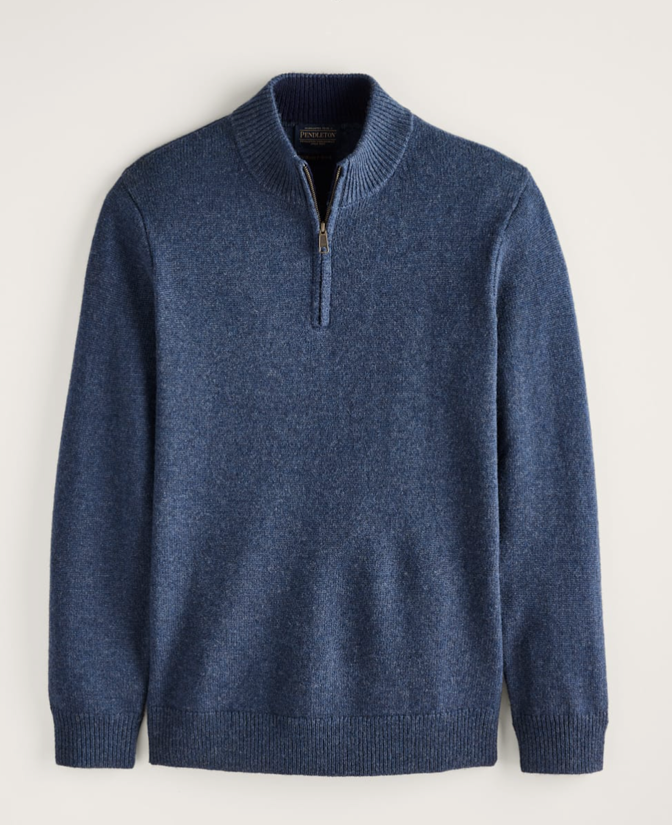 Pendleton Mens Shetland Collection Half-Zip Sweater