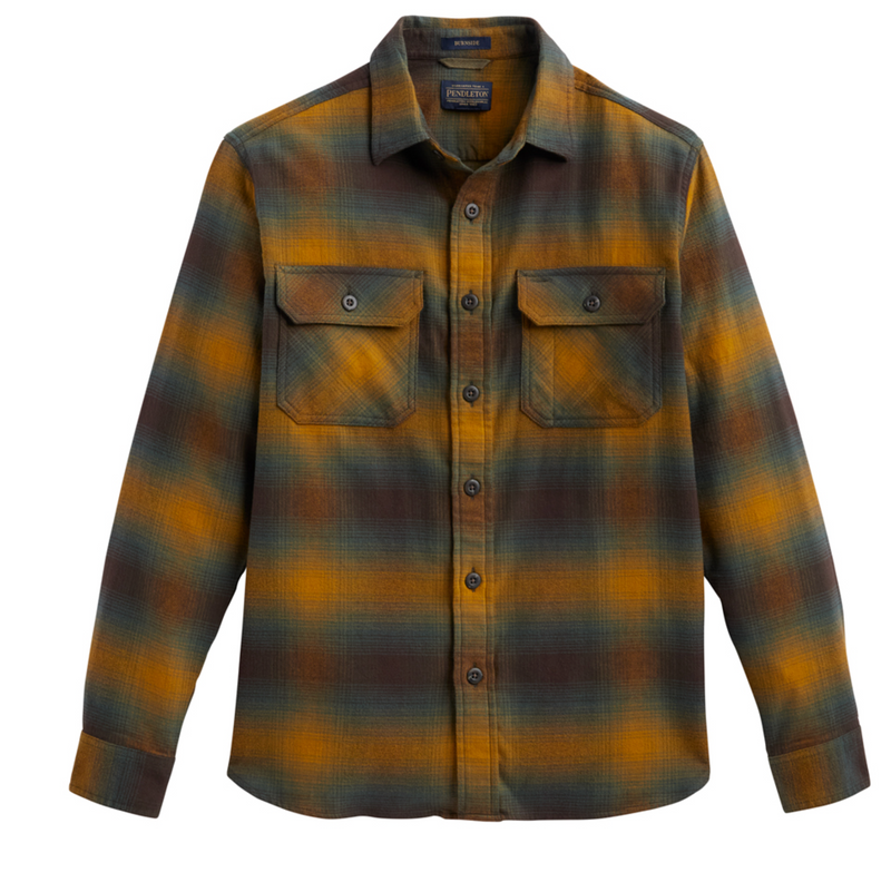 Pendleton Mens Burnside Double Brushed Flannel Shirt