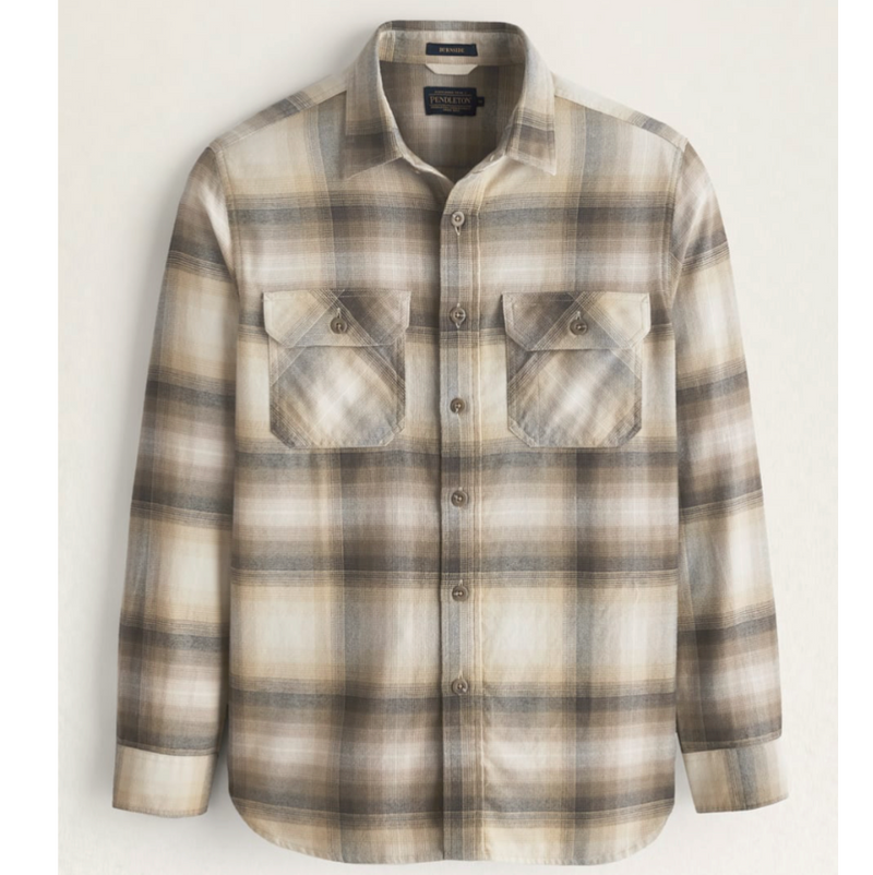 Pendleton Mens Burnside Double Brushed Flannel Shirt