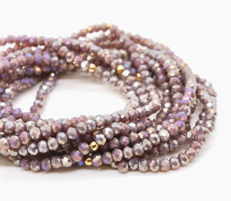 Lizou Delicate Crystal Mini Stack Bracelet