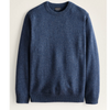 Pendleton Mens Shetland Crew Sweater - Dark Blue Heather