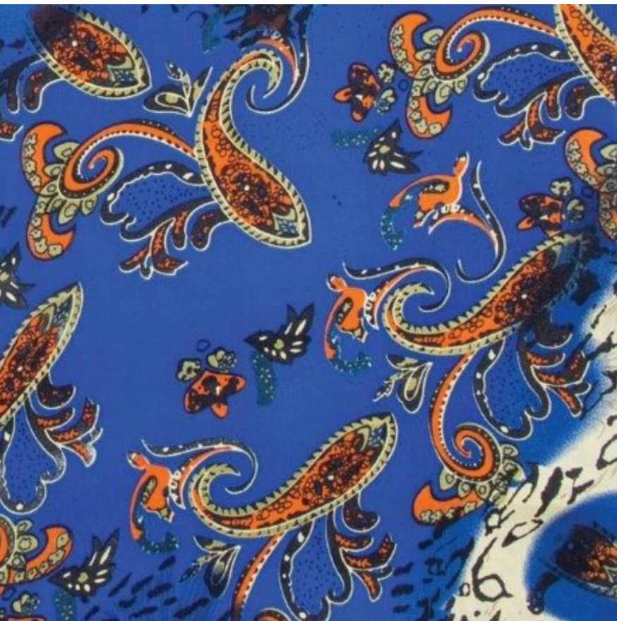 Wyoming Traders Peacock Charmeuse Silk Scarf