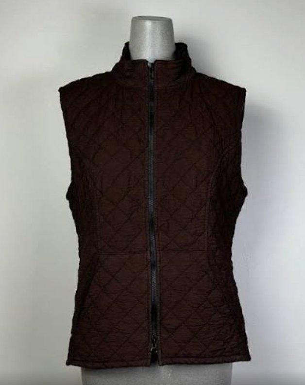 Cut Loose Womens Quilted Vest - Mahogany