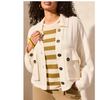 Tribal Womens Cotton Gauze Button-Up Jacket