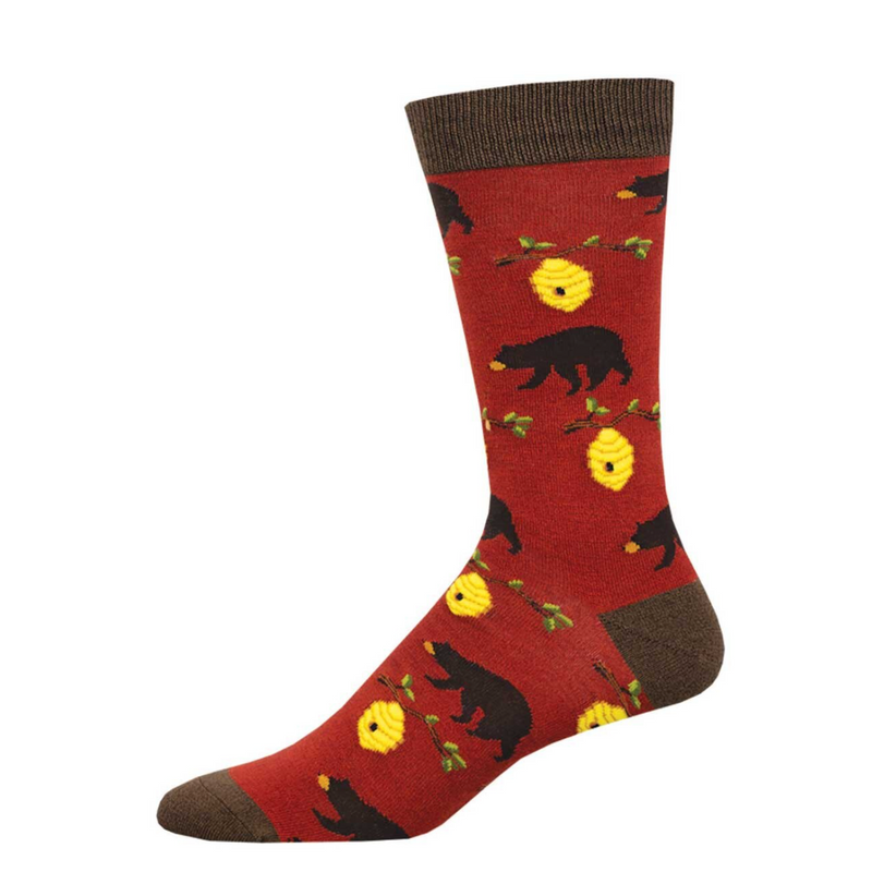 SockSmith Mens Bamboo Bears and Bees Socks